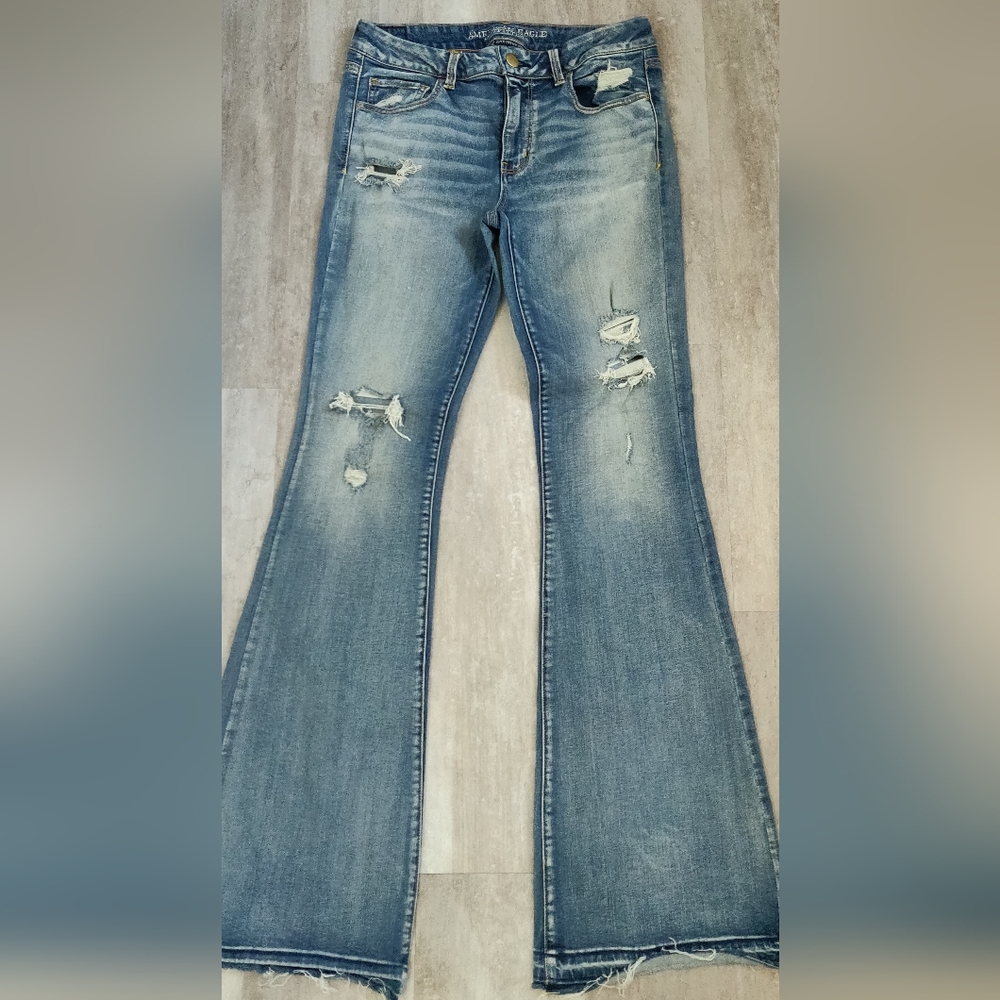 American Eagle Outfitters Blue Flare Jeans